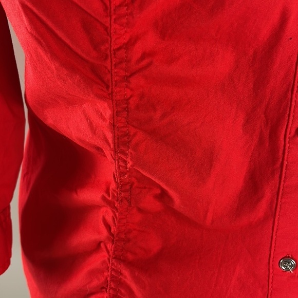 Lane Bryant red button down blouse size women 14 - Picture 7 of 13
